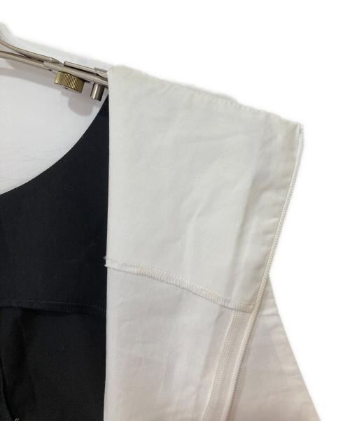 MM6 Maison Margiela（エムエムシックスメゾンマルジェラ）MM6 Maison Margiela (エムエムシックスメゾンマルジェラ) サロペット　バイカラー　オールインワン　S52FP0033 S47294 ブラック サイズ:38の古着・服飾アイテム