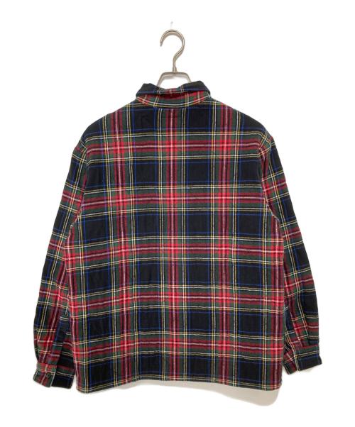 SUPREME（シュプリーム）SUPREME (シュプリーム) Quilted Plaid Flannel Shirt(キルテッドフランネルシャツ) 21FW レッド サイズ:Sの古着・服飾アイテム