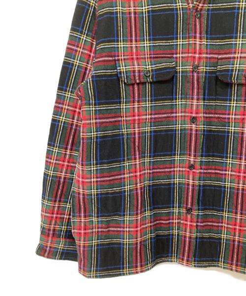 SUPREME（シュプリーム）SUPREME (シュプリーム) Quilted Plaid Flannel Shirt(キルテッドフランネルシャツ) 21FW レッド サイズ:Sの古着・服飾アイテム