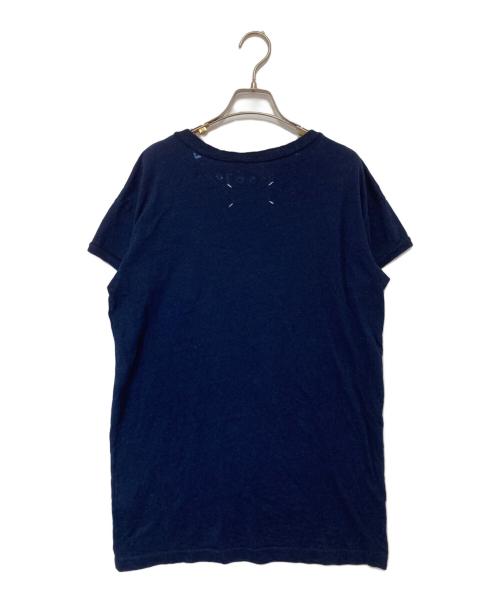 Maison Margiela（メゾンマルジェラ）Maison Margiela (メゾンマルジェラ) プリントTシャツ　S50GC0648 ネイビー サイズ:48の古着・服飾アイテム
