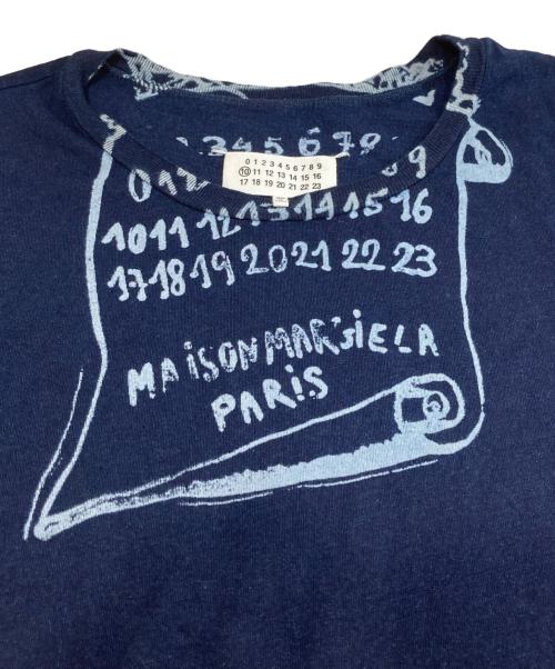 Maison Margiela（メゾンマルジェラ）Maison Margiela (メゾンマルジェラ) プリントTシャツ　S50GC0648 ネイビー サイズ:48の古着・服飾アイテム
