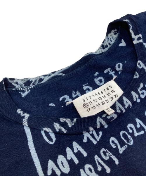 Maison Margiela（メゾンマルジェラ）Maison Margiela (メゾンマルジェラ) プリントTシャツ　S50GC0648 ネイビー サイズ:48の古着・服飾アイテム