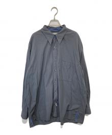 Marvine Pontiak Shirt Makers（マーヴィンポンティアックシャツメイカーズ）の古着「長袖シャツ　MPSM-1913S」｜グレー