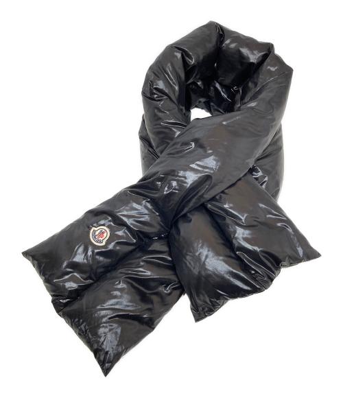 MONCLER（モンクレール）MONCLER (モンクレール) ロゴダウンマフラー　スヌード　　D20930010700 ブラックの古着・服飾アイテム