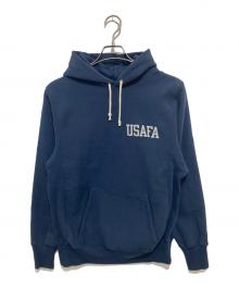 WAREHOUSE（ウエアハウス）の古着「USAFA　プリントパーカー　PRINTED FOODIE lot 484」｜ネイビー