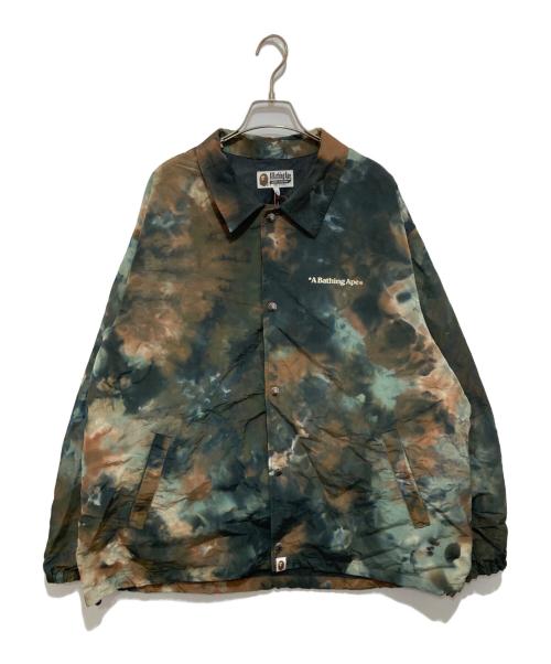 A BATHING APE（ア ベイシング エイプ）A BATHING APE (ア ベイシング エイプ) タイダイ柄ナイロンジャケット ネイビー サイズ:XLの古着・服飾アイテム