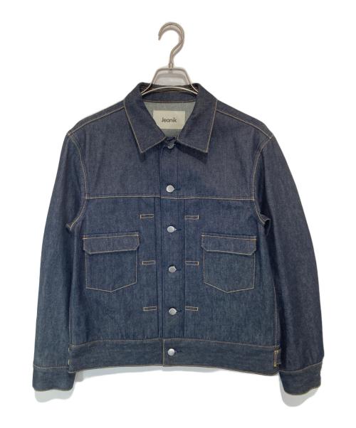 Jeanik（ジーニック）Jeanik (ジーニック) 2ndタイプ ワンウォッシュ デニムジャケット　JEANIK0102 インディゴ サイズ:Mの古着・服飾アイテム