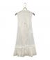 MM6 Maison Margiela (エムエムシックスメゾンマルジェラ) 異素材 リブニット ワンピース S32CU0123 S52728 ホワイト サイズ:36：16000円