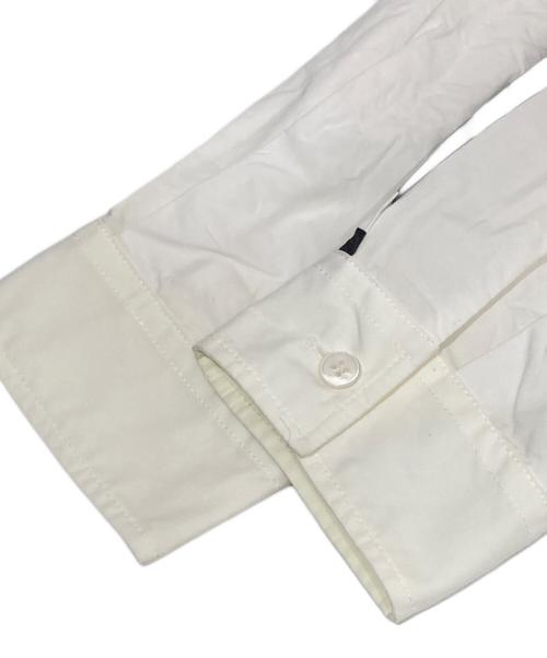 MM6 Maison Margiela（エムエムシックスメゾンマルジェラ）MM6 Maison Margiela (エムエムシックスメゾンマルジェラ) モトクロス ロゴ シャツドレス S52CT0609 S47294 ホワイト サイズ:Sの古着・服飾アイテム