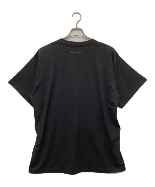 MM6 Maison Margiela（エムエムシックスメゾンマルジェラ）MM6 Maison Margiela (エムエムシックスメゾンマルジェラ) フロントプリントオーバーサイズTシャツ ブラック サイズ:Sの古着・服飾アイテム