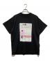 MM6 Maison Margiela（エムエムシックスメゾンマルジェラ）の古着「フロントプリントオーバーサイズTシャツ」｜ブラック