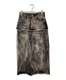 AKANE UTSUNOMIYA（アカネウツノミヤ）の古着「デニムスカート　SAN-FSK18-2002」｜ブラック