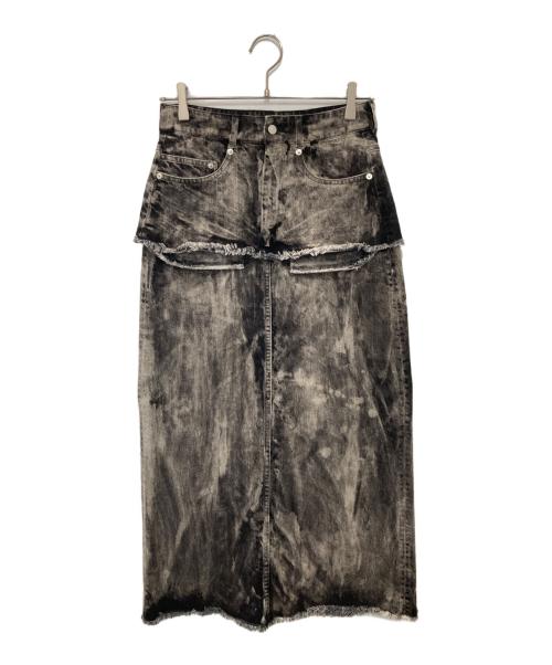 AKANE UTSUNOMIYA（アカネウツノミヤ）AKANE UTSUNOMIYA (アカネウツノミヤ) デニムスカート　SAN-FSK18-2002 ブラック サイズ:36の古着・服飾アイテム