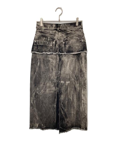 AKANE UTSUNOMIYA（アカネウツノミヤ）AKANE UTSUNOMIYA (アカネウツノミヤ) デニムスカート　SAN-FSK18-2002 ブラック サイズ:36の古着・服飾アイテム