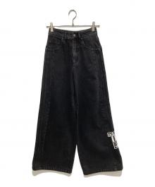 adidas（アディダス）の古着「アディブレイク デニムジーンズ　IS2853」｜ブラック