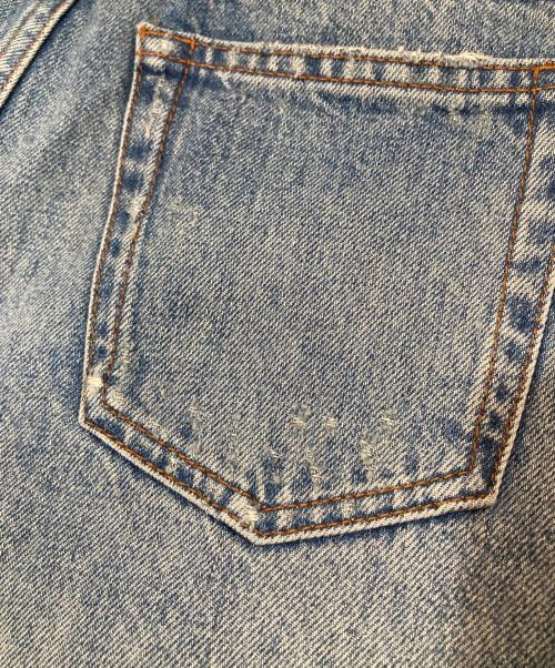 GUCCI（グッチ）GUCCI (グッチ) グッチ レ ポム GG ジーンズ　パッチデザインデニムパンツ　502802 インディゴ サイズ:SIZE 22の古着・服飾アイテム