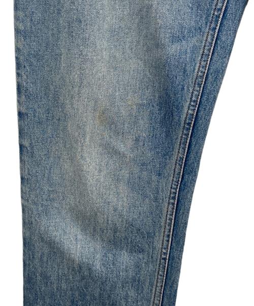 GUCCI（グッチ）GUCCI (グッチ) グッチ レ ポム GG ジーンズ　パッチデザインデニムパンツ　502802 インディゴ サイズ:SIZE 22の古着・服飾アイテム