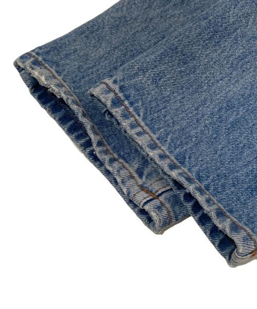 GUCCI（グッチ）GUCCI (グッチ) グッチ レ ポム GG ジーンズ　パッチデザインデニムパンツ　502802 インディゴ サイズ:SIZE 22の古着・服飾アイテム