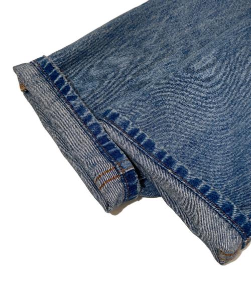 GUCCI（グッチ）GUCCI (グッチ) グッチ レ ポム GG ジーンズ　パッチデザインデニムパンツ　502802 インディゴ サイズ:SIZE 22の古着・服飾アイテム