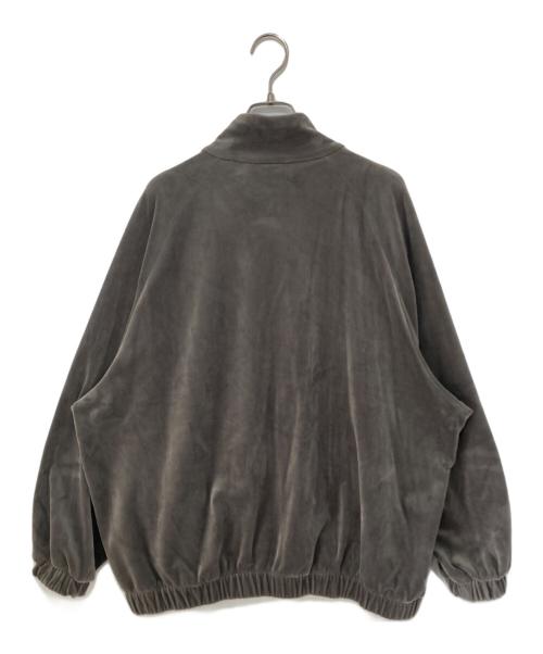 adidas（アディダス）adidas (アディダス) ベルベット オーバーサイズ トラックトップ　2J0001 グレー サイズ:Lの古着・服飾アイテム