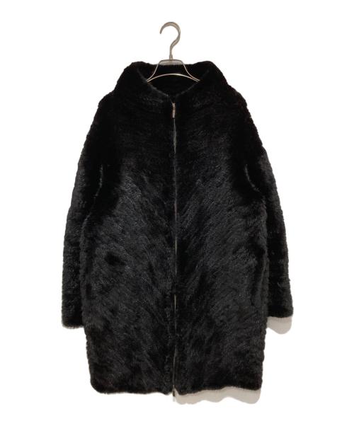 DAMA collection（ダーマコレクション）DAMA collection (ダーマコレクション) オシダヒロミ別注 サファイヤミンク ロングコート ブラック サイズ:1の古着・服飾アイテム