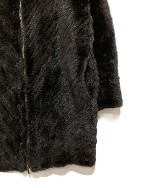 DAMA collection（ダーマコレクション）DAMA collection (ダーマコレクション) オシダヒロミ別注 サファイヤミンク ロングコート ブラック サイズ:1の古着・服飾アイテム