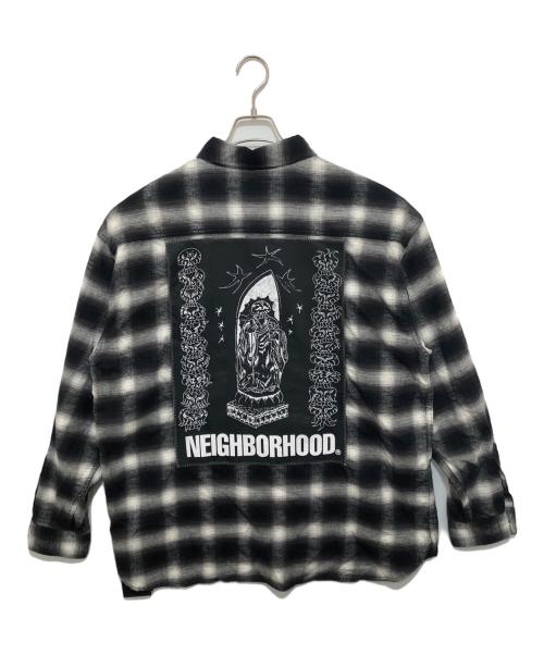 NEIGHBORHOOD（ネイバーフッド）NEIGHBORHOOD FUCKING AWESOME (ファッキンオーサム) 25SS HOMBRE CHECK SHIRT（オンブレチェックシャツ）251AQFGN-SHM01S / 長袖シャツ グレー サイズ:XLの古着・服飾アイテム