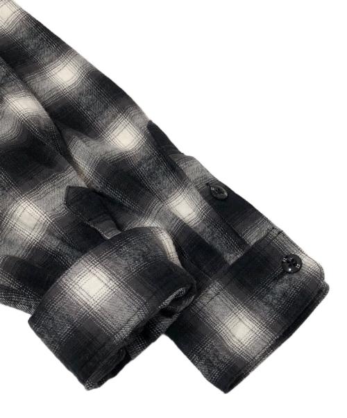 NEIGHBORHOOD（ネイバーフッド）NEIGHBORHOOD FUCKING AWESOME (ファッキンオーサム) 25SS HOMBRE CHECK SHIRT（オンブレチェックシャツ）251AQFGN-SHM01S / 長袖シャツ グレー サイズ:XLの古着・服飾アイテム