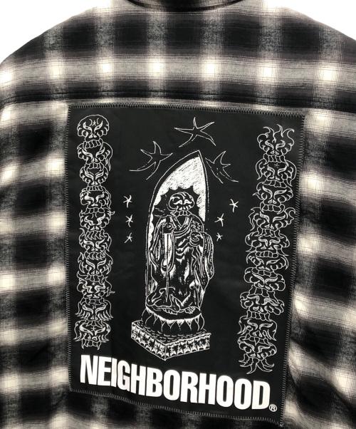 NEIGHBORHOOD（ネイバーフッド）NEIGHBORHOOD FUCKING AWESOME (ファッキンオーサム) 25SS HOMBRE CHECK SHIRT（オンブレチェックシャツ）251AQFGN-SHM01S / 長袖シャツ グレー サイズ:XLの古着・服飾アイテム