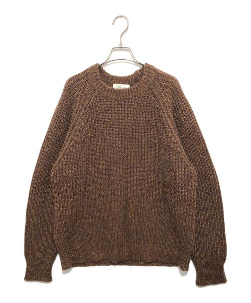 LEMAIRE（ルメール）LEMAIRE (ルメール) ウールニット　M183 KN143 LK058 ブラウン サイズ:Lの古着・服飾アイテム