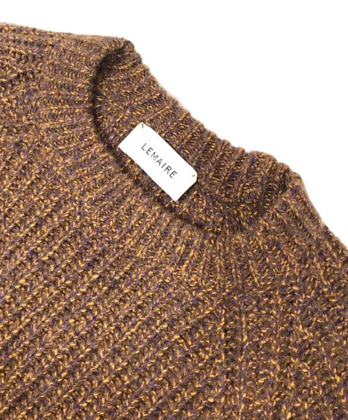 LEMAIRE（ルメール）LEMAIRE (ルメール) ウールニット　M183 KN143 LK058 ブラウン サイズ:Lの古着・服飾アイテム