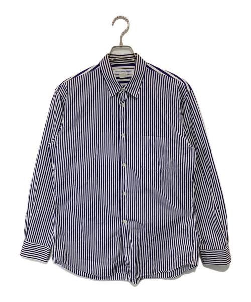 COMME des GARCONS SHIRT（コムデギャルソンシャツ）COMME des GARCONS SHIRT (コムデギャルソンシャツ) ストライプシャツ　FO11B203 ブルー サイズ:Mの古着・服飾アイテム