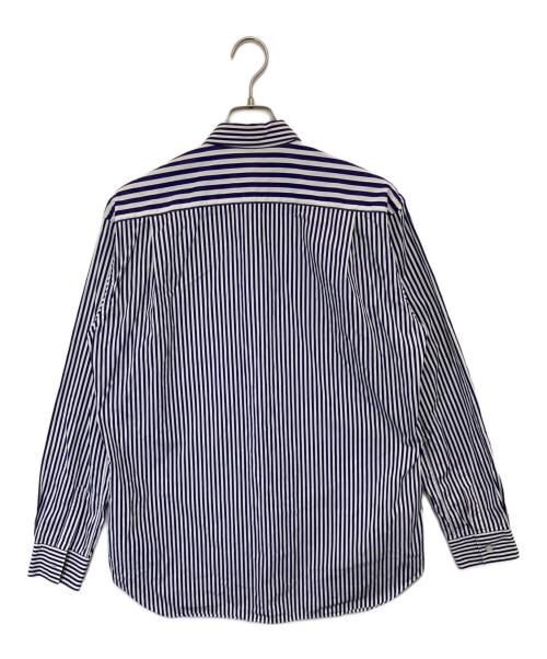 COMME des GARCONS SHIRT（コムデギャルソンシャツ）COMME des GARCONS SHIRT (コムデギャルソンシャツ) ストライプシャツ　FO11B203 ブルー サイズ:Mの古着・服飾アイテム