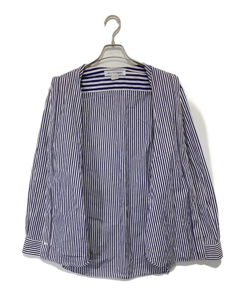COMME des GARCONS SHIRT（コムデギャルソンシャツ）COMME des GARCONS SHIRT (コムデギャルソンシャツ) ストライプシャツ　FO11B203 ブルー サイズ:Mの古着・服飾アイテム