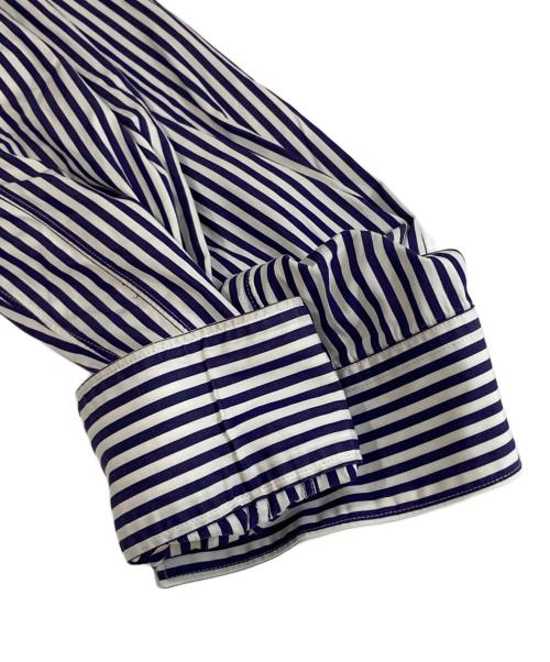 COMME des GARCONS SHIRT（コムデギャルソンシャツ）COMME des GARCONS SHIRT (コムデギャルソンシャツ) ストライプシャツ　FO11B203 ブルー サイズ:Mの古着・服飾アイテム