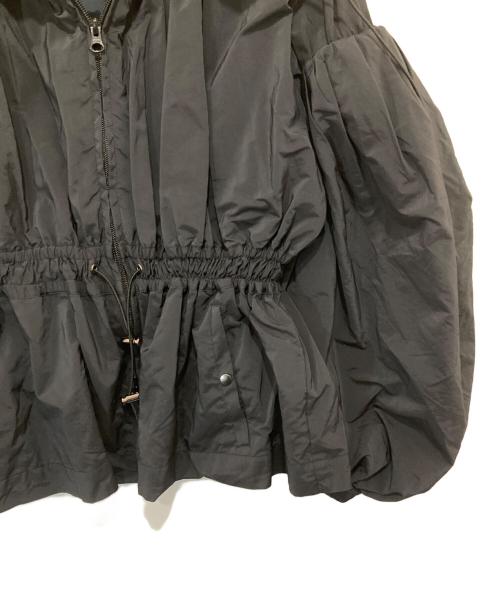 ENFOLD（エンフォルド）ENFOLD (エンフォルド) タフタ ギャザー ボリューム ブルゾン　300DS330-1660 ネイビー サイズ:38の古着・服飾アイテム