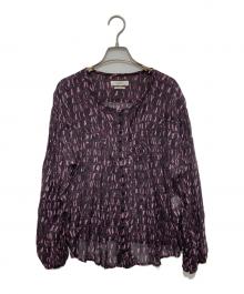 ISABEL MARANT ETOILE（イザベルマランエトワール）の古着「総柄シアーブラウス　IM11201329E」｜パープル