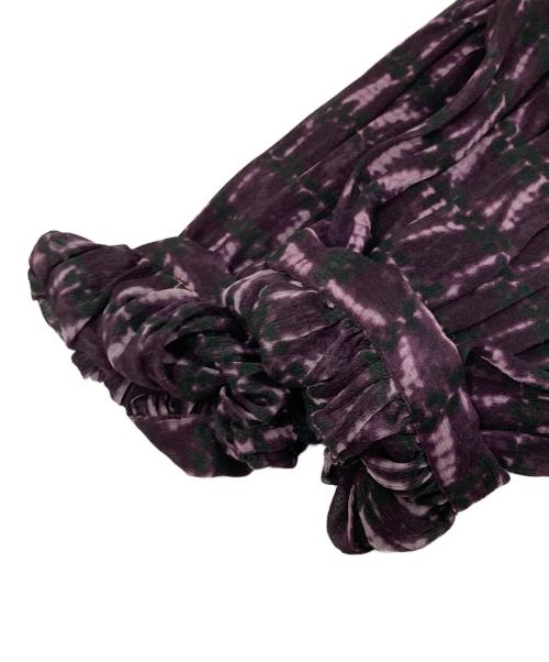 ISABEL MARANT ETOILE（イザベルマランエトワール）ISABEL MARANT ETOILE (イザベルマランエトワール) 総柄シアーブラウス　IM11201329E パープル サイズ:36の古着・服飾アイテム