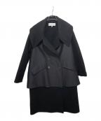 LOEWEロエベ）の古着「Double-faced wool cashmere cocoon coat（ダブルフェイスドウールカシミヤコクーンコート）S540Y02X30」｜ブラック