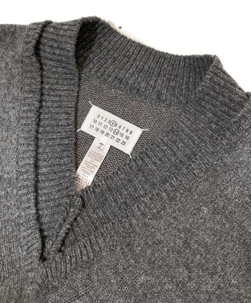 Maison Margiela（メゾンマルジェラ）Maison Margiela (メゾンマルジェラ) ウールリネンダバードVネックベスト　SI1TH0001 S180664 グレー サイズ:Sの古着・服飾アイテム