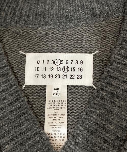 Maison Margiela（メゾンマルジェラ）Maison Margiela (メゾンマルジェラ) ウールリネンダバードVネックベスト　SI1TH0001 S180664 グレー サイズ:Sの古着・服飾アイテム