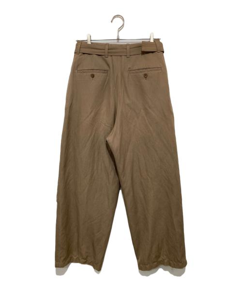 LEMAIRE（ルメール）LEMAIRE (ルメール) ベルデットパンツ W 201 PA264 LF437 ブラウン サイズ:36の古着・服飾アイテム