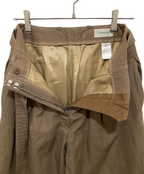 LEMAIRE（ルメール）LEMAIRE (ルメール) ベルデットパンツ W 201 PA264 LF437 ブラウン サイズ:36の古着・服飾アイテム