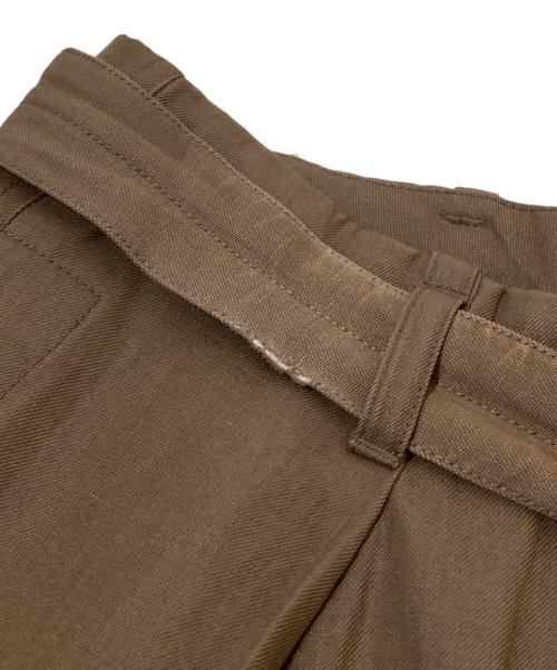 LEMAIRE（ルメール）LEMAIRE (ルメール) ベルデットパンツ W 201 PA264 LF437 ブラウン サイズ:36の古着・服飾アイテム