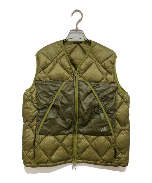 ROA（ロア）ROA (ロア) Light Down Vest（ライトダウンベスト）01399030384 カーキ サイズ:Lの古着・服飾アイテム