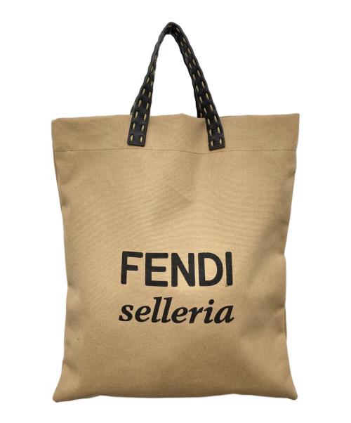 FENDI（フェンディ）FENDI (フェンディ) セレリアトートバッグ ベージュの古着・服飾アイテム