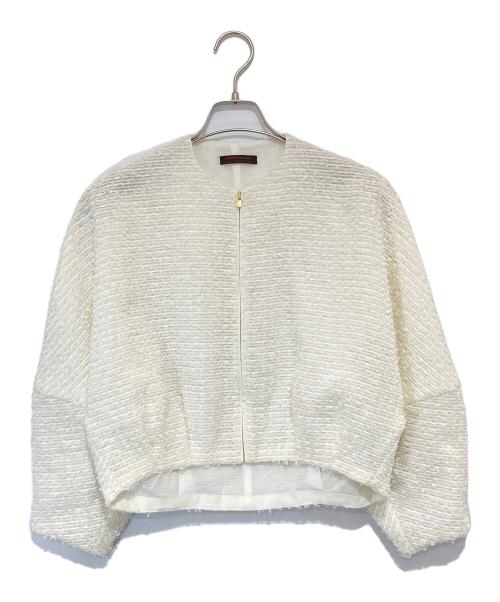 TOMORROW LAND collection（トゥモローランドコレクション）TOMORROW LAND collection (トゥモローランドコレクション) ファンシーオーガンジーバルーンブルゾン　14-07-44-07004 ホワイト サイズ:36の古着・服飾アイテム