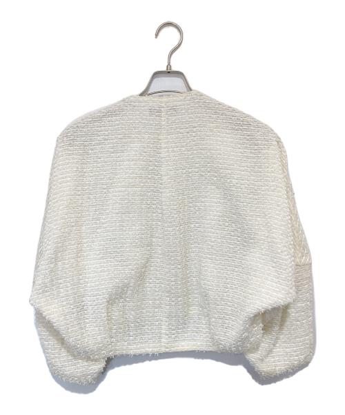 TOMORROW LAND collection（トゥモローランドコレクション）TOMORROW LAND collection (トゥモローランドコレクション) ファンシーオーガンジーバルーンブルゾン　14-07-44-07004 ホワイト サイズ:36の古着・服飾アイテム