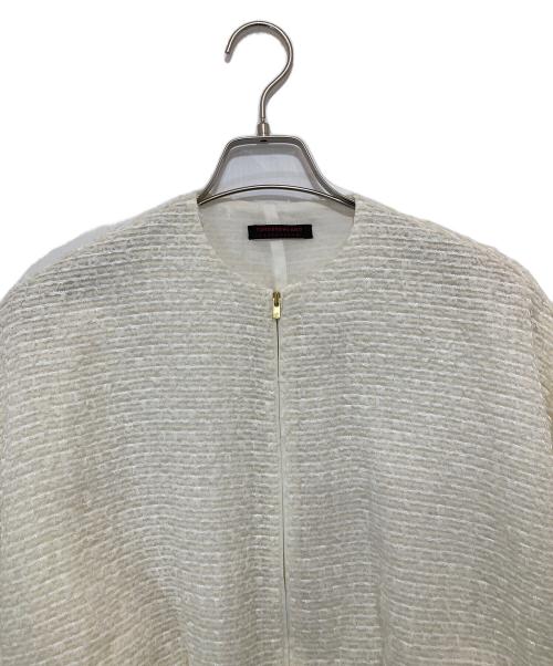 TOMORROW LAND collection（トゥモローランドコレクション）TOMORROW LAND collection (トゥモローランドコレクション) ファンシーオーガンジーバルーンブルゾン　14-07-44-07004 ホワイト サイズ:36の古着・服飾アイテム