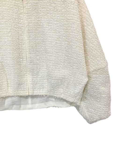 TOMORROW LAND collection（トゥモローランドコレクション）TOMORROW LAND collection (トゥモローランドコレクション) ファンシーオーガンジーバルーンブルゾン　14-07-44-07004 ホワイト サイズ:36の古着・服飾アイテム